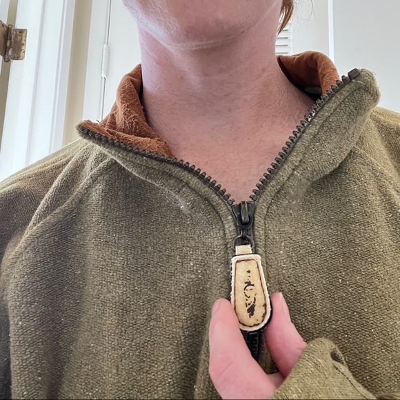 Used Lake Tahoe golf course quarter zip pullover sweater - Picture 5 of 16